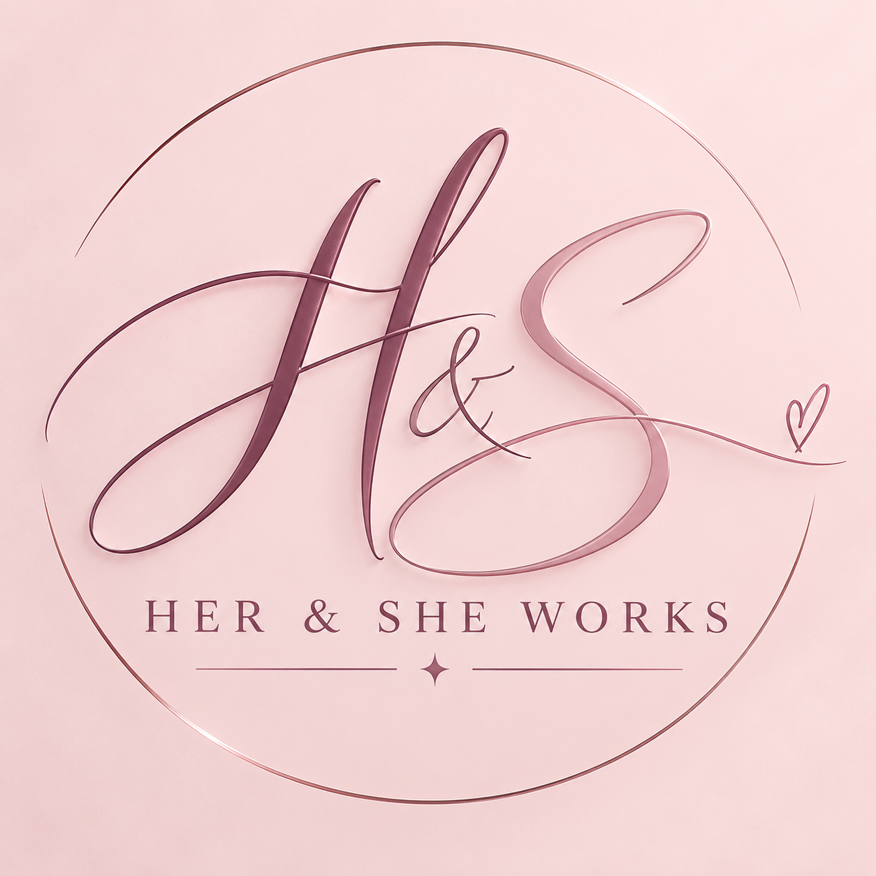 her and she works logo